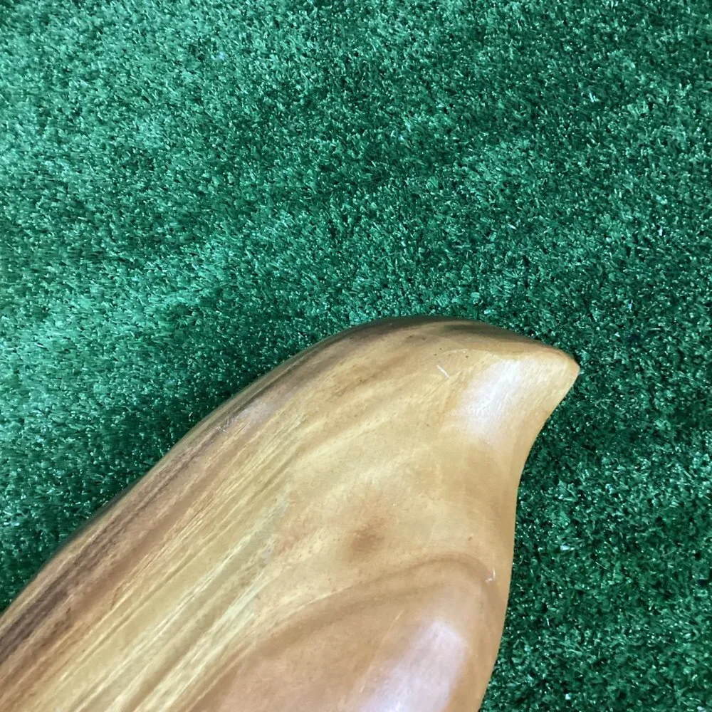 Vintage Monkey Pod Wooden Leaf Bowl